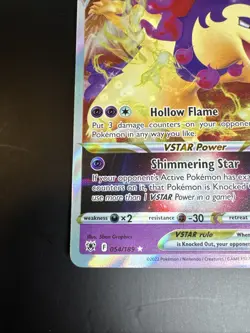 Hisuian Typhlosion VSTAR 054/189 Astral Radiance Ultra Rare Holo Pokemon Card NM - Image 2