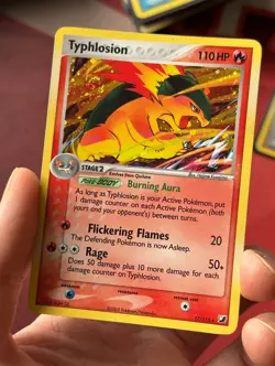 TYPHLOSION 17/115 EX Unseen Forces HOLO SWIRL rare Pokemon TCG card NM+ - Image 2