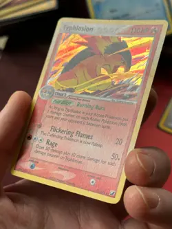 TYPHLOSION 17/115 EX Unseen Forces HOLO SWIRL rare Pokemon TCG card NM+ - Image 3
