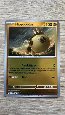 Pokemon Hippopotas 039/088 - ME03: Perfect Order Common Reverse Holo Card NM - Image 1