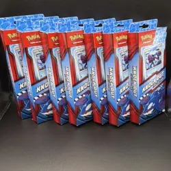 Pokemon TCG Knock Out Collection Kyogre 7 Box Lot Foil Card & Booster Packs - Image 1
