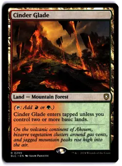 Cinder Glade NM BLC Commander: Bloomburrow MTG - Image 1