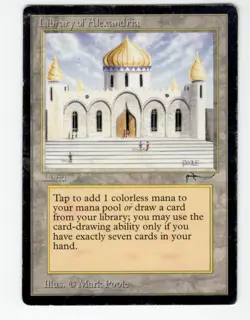 1993 Magic The Gathering MTG Arabian Nights Library Of Alexandria - Image 1
