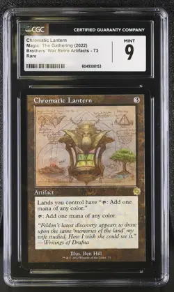 CHROMATIC LANTERN The Brothers' War Retro Schematic Rare CGC 9 MTG - Image 1