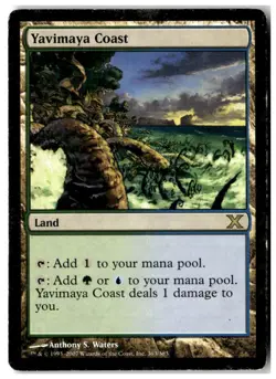 MTG Yavimaya Coast - 10th Edition Moderately Played English - Image 1
