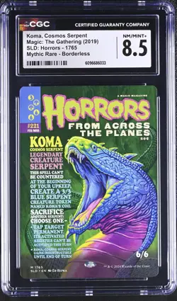 KOMA, COSMOS SERPENT Secret Lair Mythic CGC 8.5 MTG EDH [Nostalgium] - Image 1