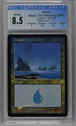 ISLAND Invasion Foil CGC 8.5 MTG [Nostalgium] - Image 1