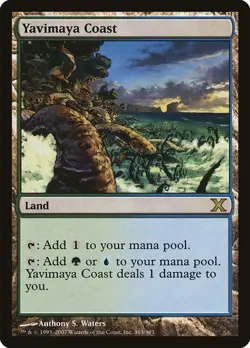 10th Edition MTG 1 Yavimaya Coast Magic - Image 1