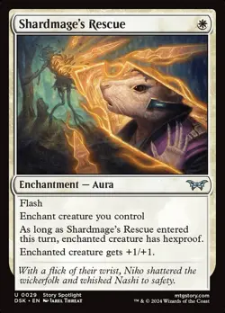 SHARDMAGE'S RESCUE Uncommon Duskmourn: House of Horror NM MTG - Image 1