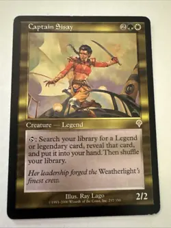 Magic the Gathering #237/350 CAPTAIN SISSAY Invasion Gold Reg Rare - Image 1