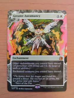 MTG Greater Auramancy Wilds of Eldraine: Enchanting Tales Regular WOT #4 - NM - Image 1