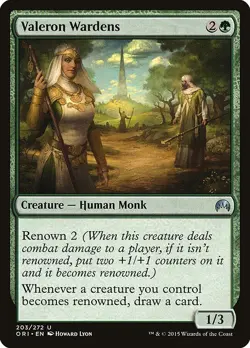 Valeron Wardens 2x FOIL ORI MTG Magic Origins Uncommon MINT green - Image 1