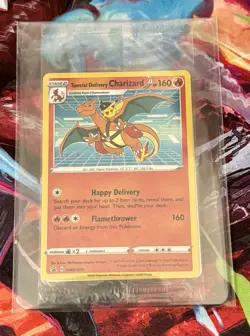 Pokemon Special Delivery Charizard Holo SWSH075 SEALED - Image 1