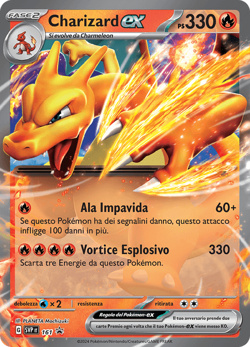 Pokemon TCG GCC Charizard ex SVP 161 Italiano EXC/NM Scarlet & Violet Promo FA - Image 1