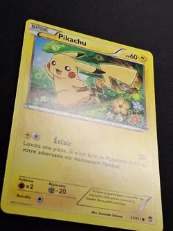EXC NM Pikachu 27/111 XY Poings Furieux Carte Pokemon FR - Image 4