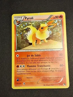 HOLO Carte Pokemon Pyroli Macdo 2/12 Mcdo 2013 Francais - Image 1