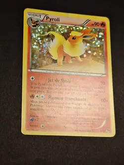 HOLO Carte Pokemon Pyroli Macdo 2/12 Mcdo 2013 Francais - Image 2