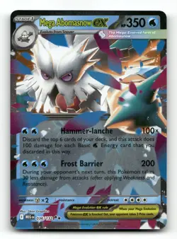 Mega Abomasnow ex 036/132 - Mega Evolution - Pokemon Card NM/M - Image 1