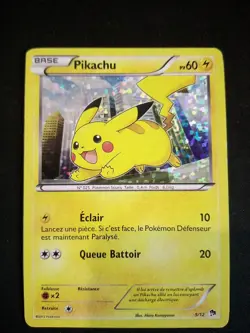 Carte Pokemon Pikachu 5/12 Holo Macdonald 2013 - Image 1