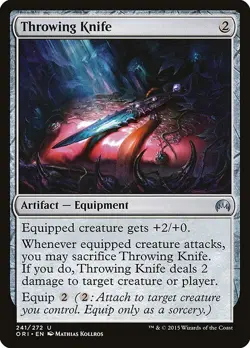 Throwing Knife 2x FOIL ORI MTG Magic Origins Uncommon MINT artifact - Image 1