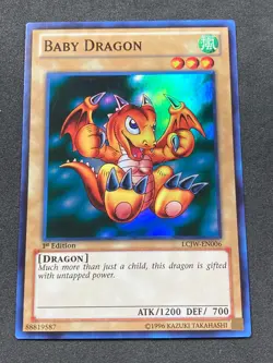 Yu-Gi-Oh! TCG Baby Dragon LCJW-EN006 1st Edition Super Rare VLP - Image 1