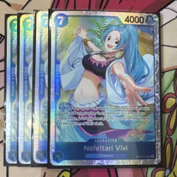 One Piece TCG Nefeltari Vivi EB04-025 Foil x4 Bandai English - Image 1