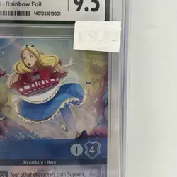Disney Lorcana Alice- Growing Girl Enchanted Rainbow Foil! 213 CGC 9.5 MINT+ - Image 4