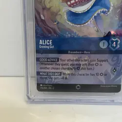 Disney Lorcana Alice- Growing Girl Enchanted Rainbow Foil! 213 CGC 9.5 MINT+ - Image 5