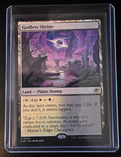 MTG Edge of Eternities R EOE #254 Godless Shrine Non-Foil - Image 1