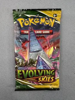2021 Pokemon Evolving Skies Booster Pack Factory Sealed Duraludon Art NEW - Image 1
