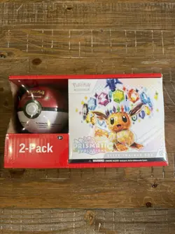 Pokemon TCG Sam's Club Prismatic Evolutions ETB + Pokeball Bundle - SEALED - Image 1