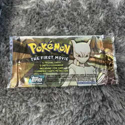 Topps 1999 Pokemon First Movie Booster Pack 23 Unsealed Box Canada Billingual - Image 2