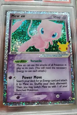 POKEMON 2021 Celebrations Classic Legend Maker MEW EX Holo #88 PSA 9 Mint - Image 2