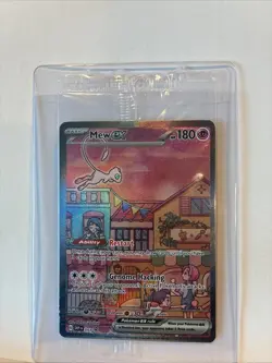 Mew ex SVP 053 Pokemon TCG Scarlet Violet 151 Black Star Promo Full Art SEALED🔥 - Image 1