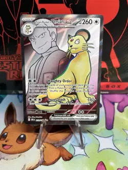 Pokemon Destined Rivals Team Rocket's Persian ex 219/182 Ultra Rare Full Art - Image 1