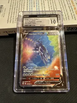 Pokemon TCG GRADED 2022 Origin Forme Dialga V 177/189 Astral Radiance CGC 10 - Image 1