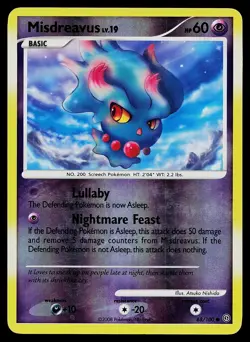 Pokemon Stormfront 68/100 Misdreavus Reverse Holo - Image 1