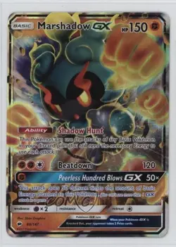 Marshadow GX Pokemon Sun & Moon Burning Shadows #80 - Image 1