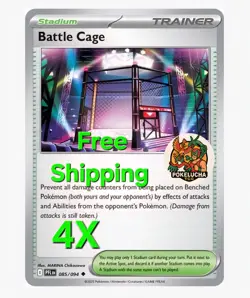 4x Battle Cage 085/094 x4 - Phantasmal Flames - Pokemon TCG - Playset - Image 1