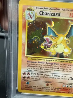 2000 POKEMON BASE SET 2 #4 CHARIZARD-HOLO PSA 7 ***SWIRL*** - Image 2