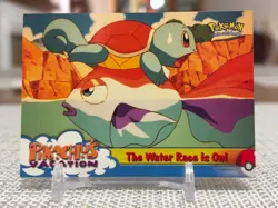 1999 Pokemon The First Movie #47 Pikachu's Vacation (Water Race) Blue Logo LP - Image 1