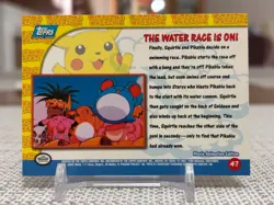 1999 Pokemon The First Movie #47 Pikachu's Vacation (Water Race) Blue Logo LP - Image 2