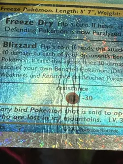 Pokemon Articuno Legendary Collection 2/110 Reverse Holo Damaged - Image 4