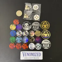Pokemon Mixed Lot Of 24 TCG Coins, Dice, Counters- Mixed Pokemon - Image 1