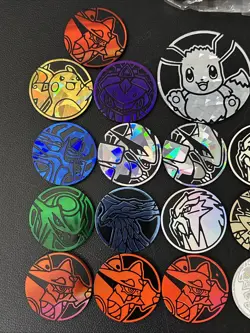 Pokemon Mixed Lot Of 24 TCG Coins, Dice, Counters- Mixed Pokemon - Image 2