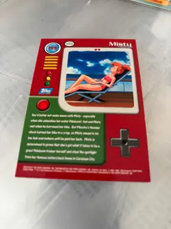 1999 Topps Pokemon TV Animation Edition Series 1 #TV3 Misty NM - Image 2