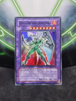 Yugioh Elemental Hero Shining Phoenix Enforcer DP05-EN013 Super Rare 1st Ed NM - Image 1
