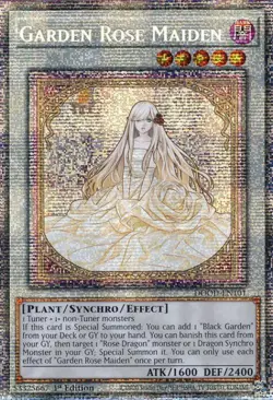 YuGiOh TCG Doom of Dimensions Starlight Rare Garden Rose Maiden DOOD-EN101 - Image 1