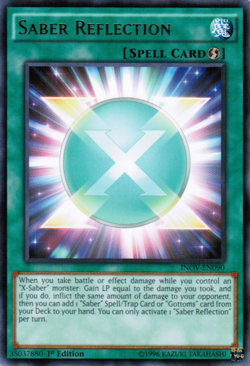 Saber Reflection [INOV-EN090] Rare Near Mint 1st Edition - Yugioh single - Image 1