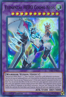 Elemental HERO Cosmo Neos [SAST-EN036] Super Rare Near Mint 1st Edition - Yugioh - Image 1